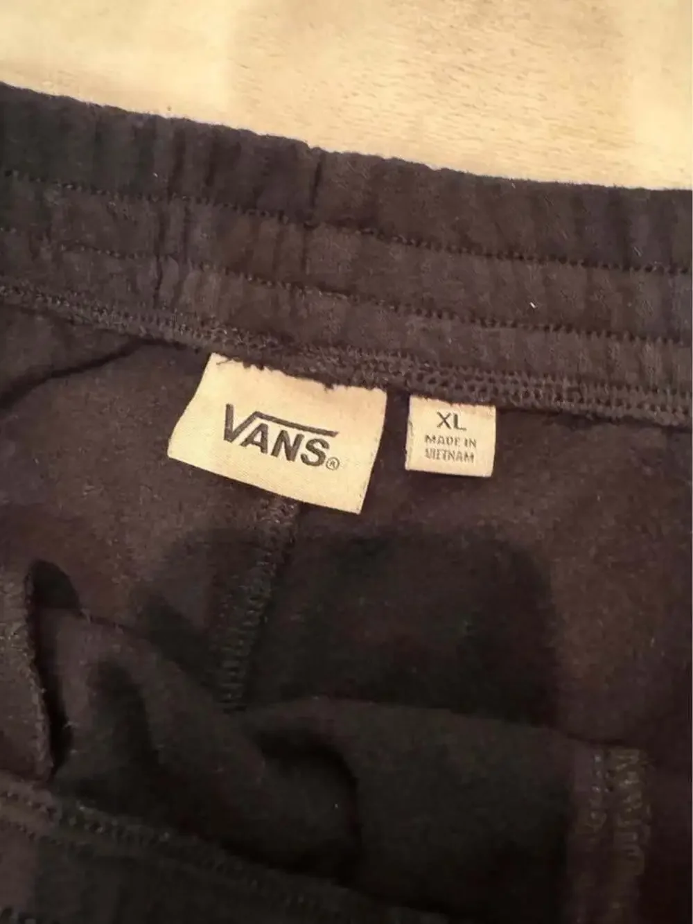 Vans Black Sweatpants with logo & back pocket Boys XL